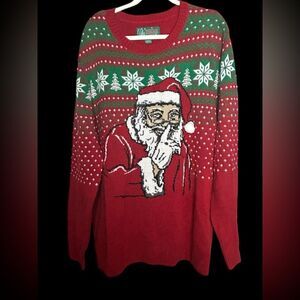 Festive Red Santa Sweater Ugly Sweater XXL
